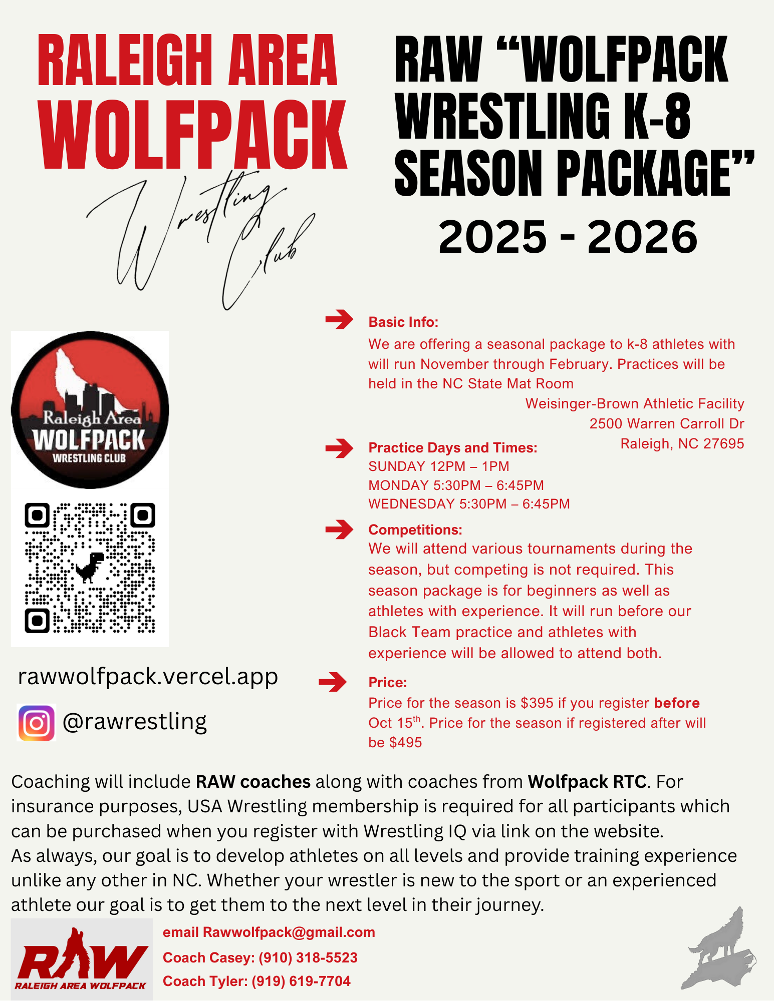 K-8 Legacy Season Flyer